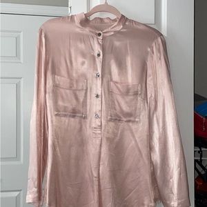 Rose pink Water Color Viscose Victoria Blouse